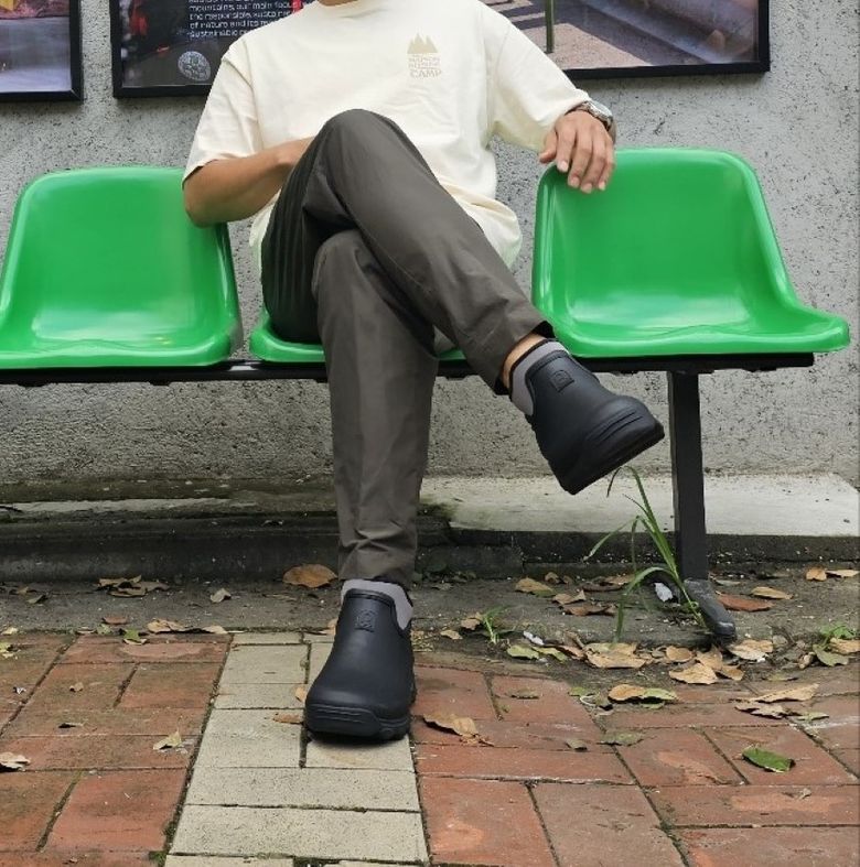 클린랜드 앵클 남성 레인부츠_블랙