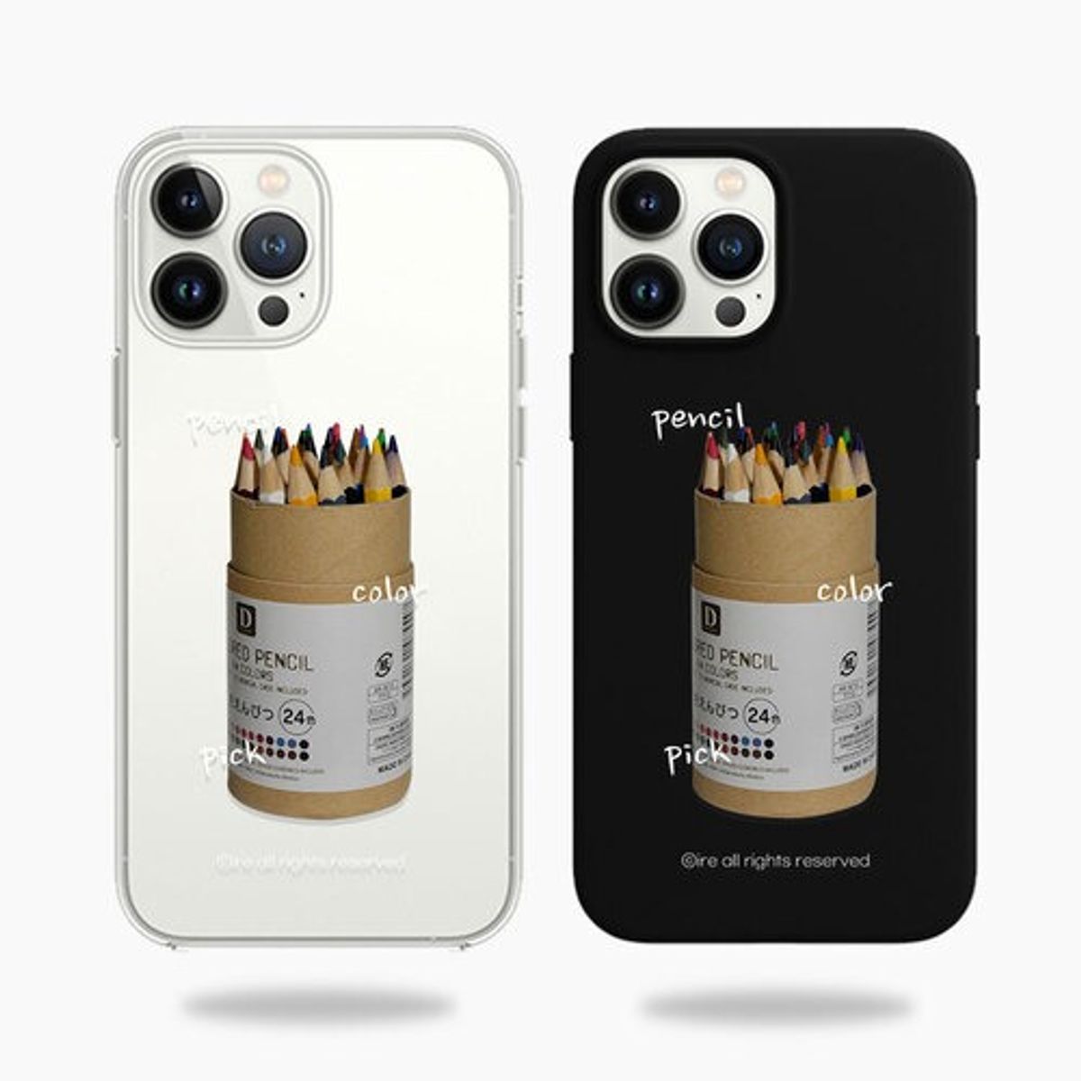 이레케이스앤굿즈(IRECASEGOODS) 필통 아이폰 갤럭시 폰케이스 투명젤리 무광하드