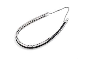 [Bs-413] 925실버 블랙 테니스 팔찌 (brass)