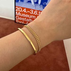 [Bs-416] 925실버  체인팔찌 (gold plating)