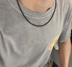 [Bs-422] 925실버 블랙 원석 목걸이