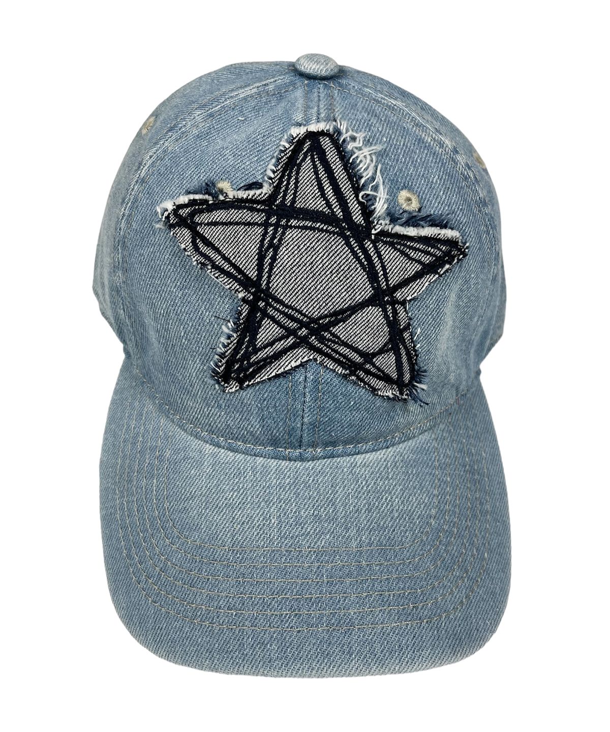 스케이터락(SK8ER ROCK) Doodle Star Washing Denim Ball Cap (light blue)
