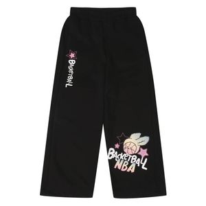 여아 그래픽 와이드 팬츠(K243TP620P) 블랙