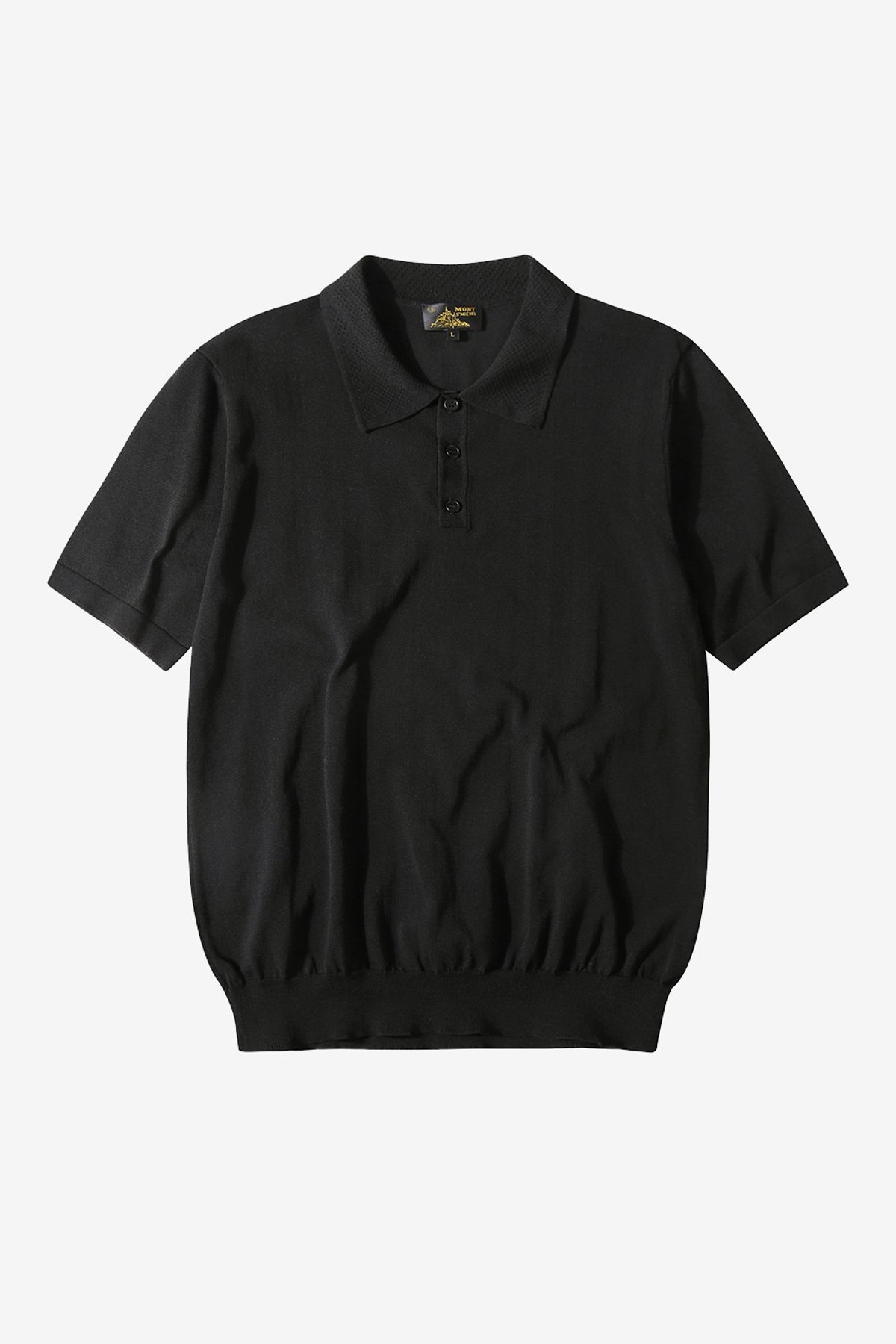 르몽생미셸(LE MONT ST MICHEL) SILNO - Polo sweater_Black