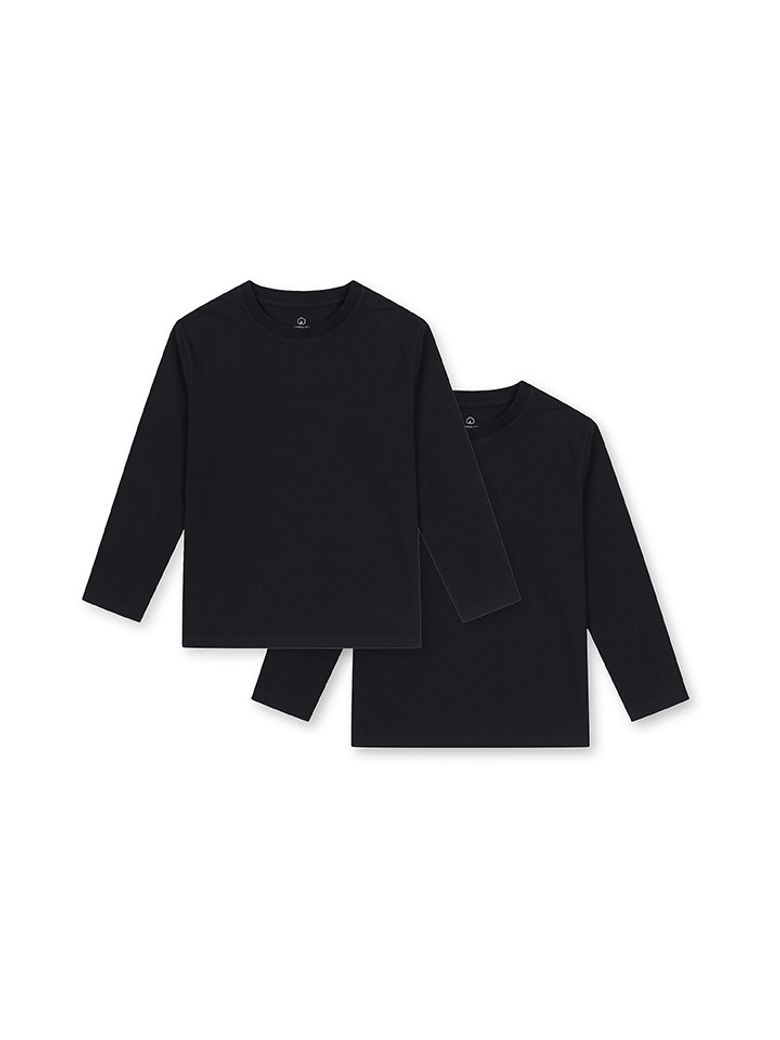 공용) 에센셜 USA 코튼 긴팔티(2PACK)_MKE5TS3904