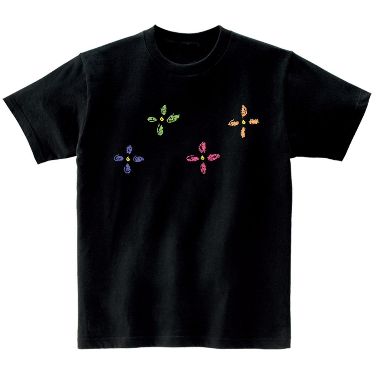 어썸어스(AWESOMEUS) FOUR FLOWERS T-SHIRTS_4COLOR