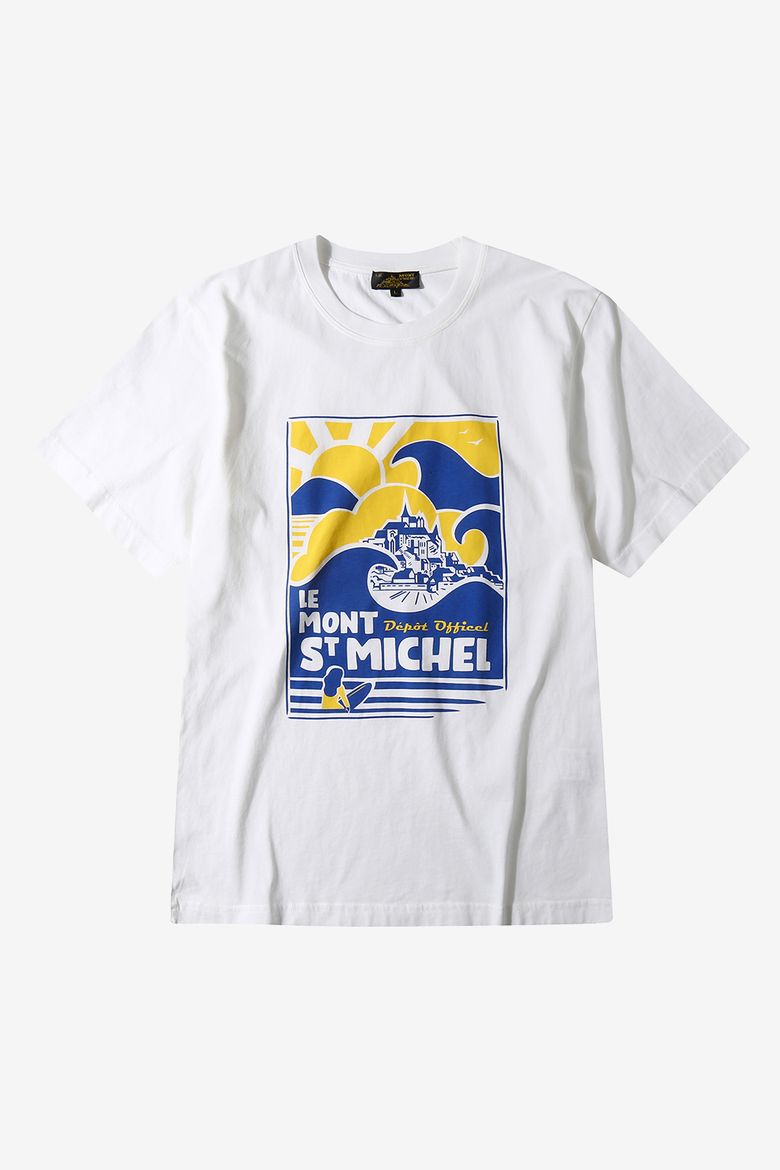 TIMEL - Surf print teeshirt_WHITE