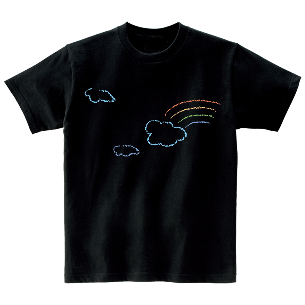 어썸어스(AWESOMEUS) RAINBOW AND CLOUD T-SHIRTS_4COLOR
