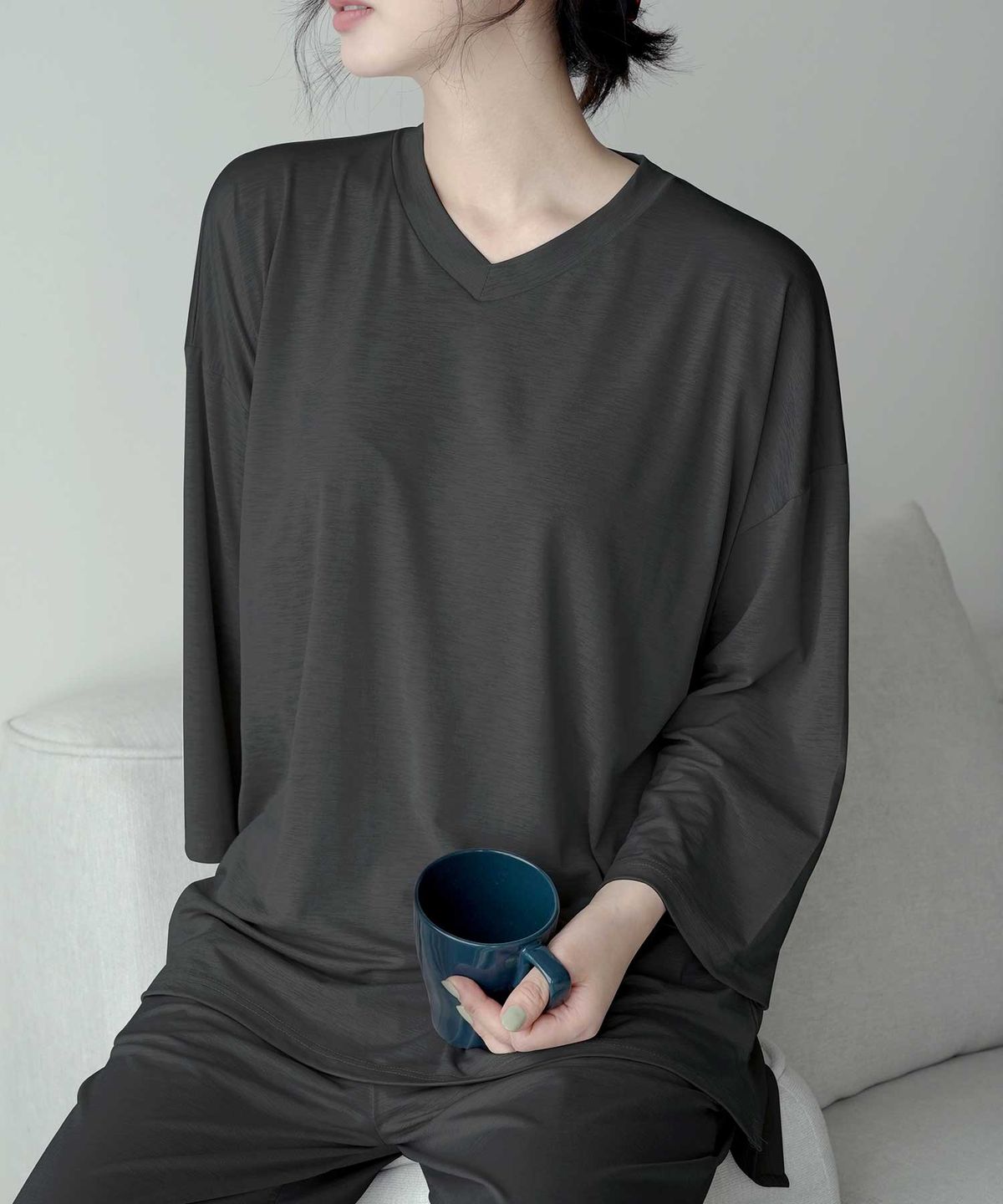 파란(PALAN) 불가리 브이넥 와이드세트