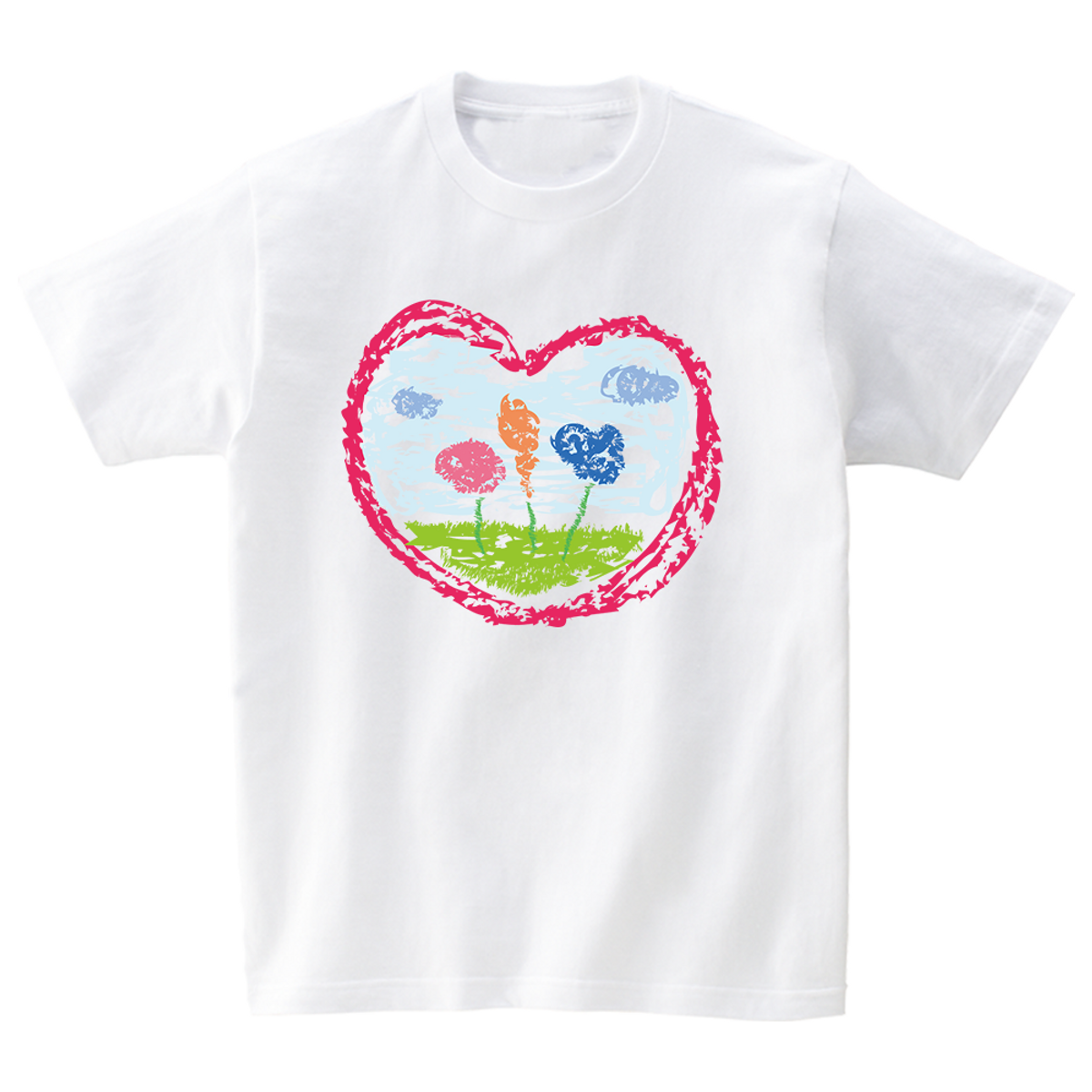 어썸어스(AWESOMEUS) HEART AND FLOWER T-SHIRTS_4COLOR