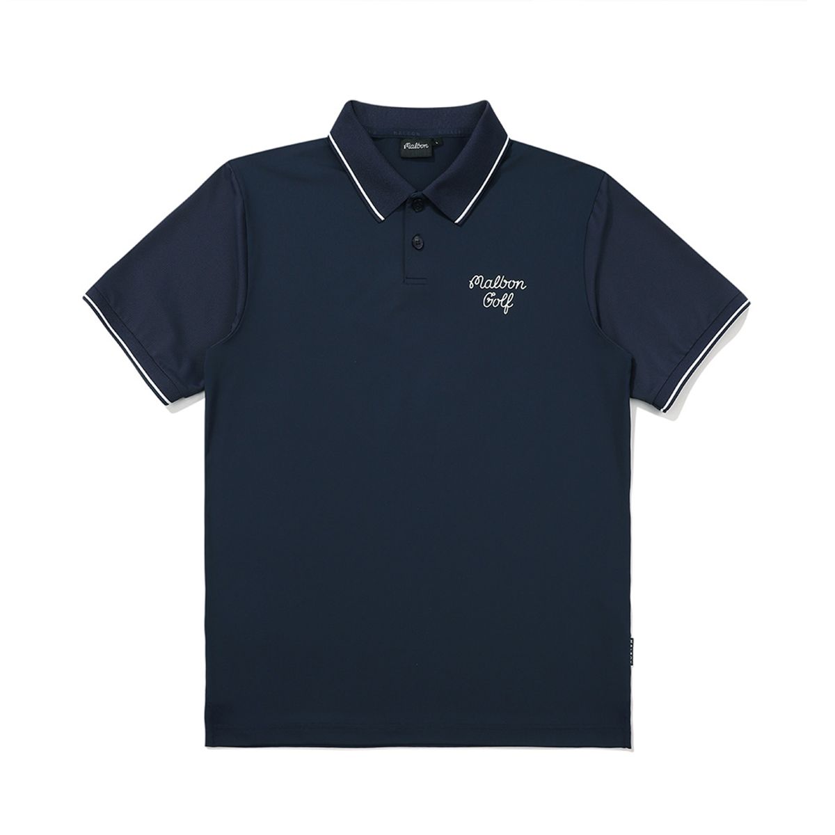 말본 골프(MALBON GOLF) 버킷 메쉬 믹스 폴로 티셔츠 NAVY (MAN)