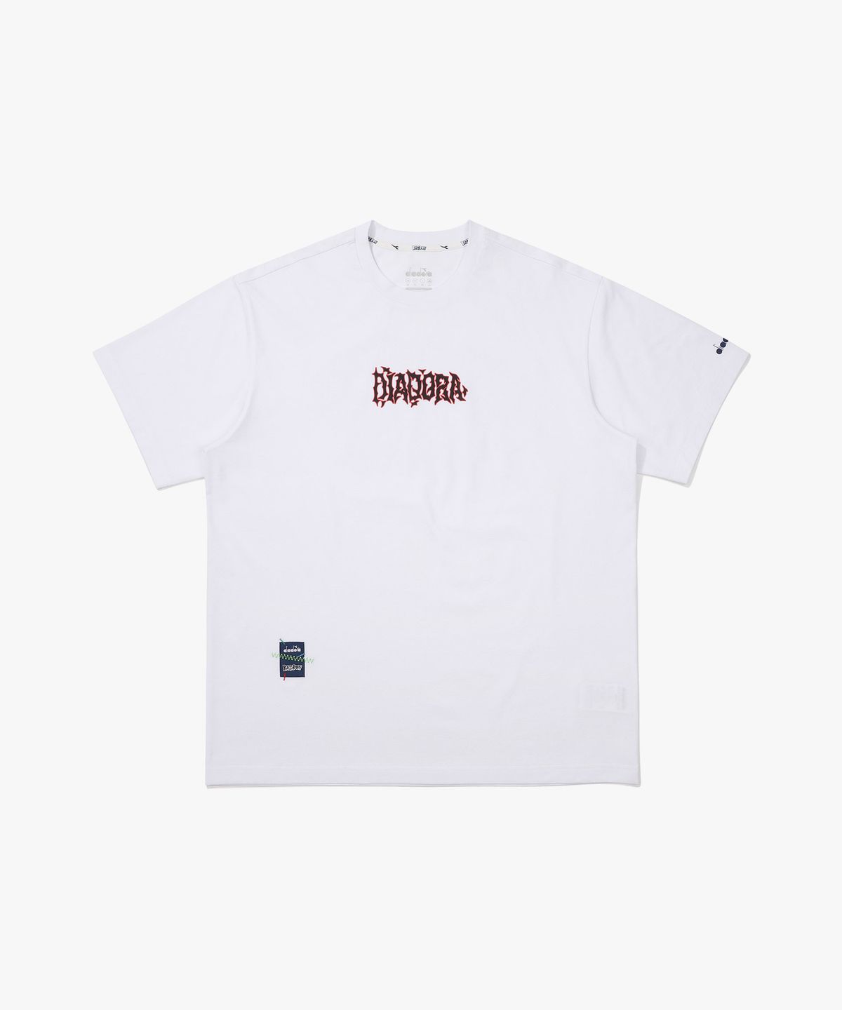 디아도라(diadora) 배즈본 AIRTEX 반팔 티셔츠 WHITE