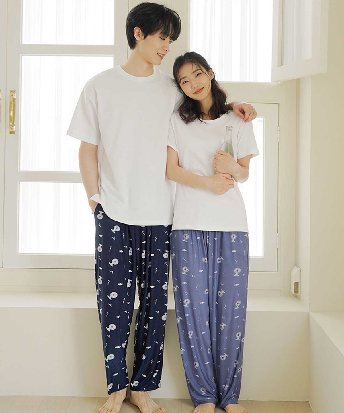 파란(PALAN) 아이스 냉감 커플 잠옷 바지