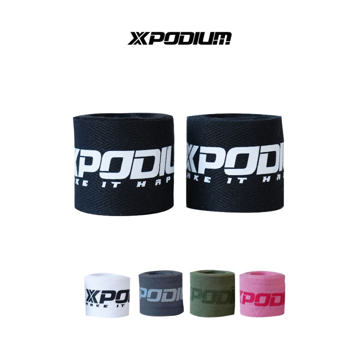 엑스포디움(XPODIUM) 포디움 로고 면 손목 보호대