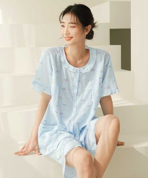 파스텔베어 아사면 잠옷 상하세트