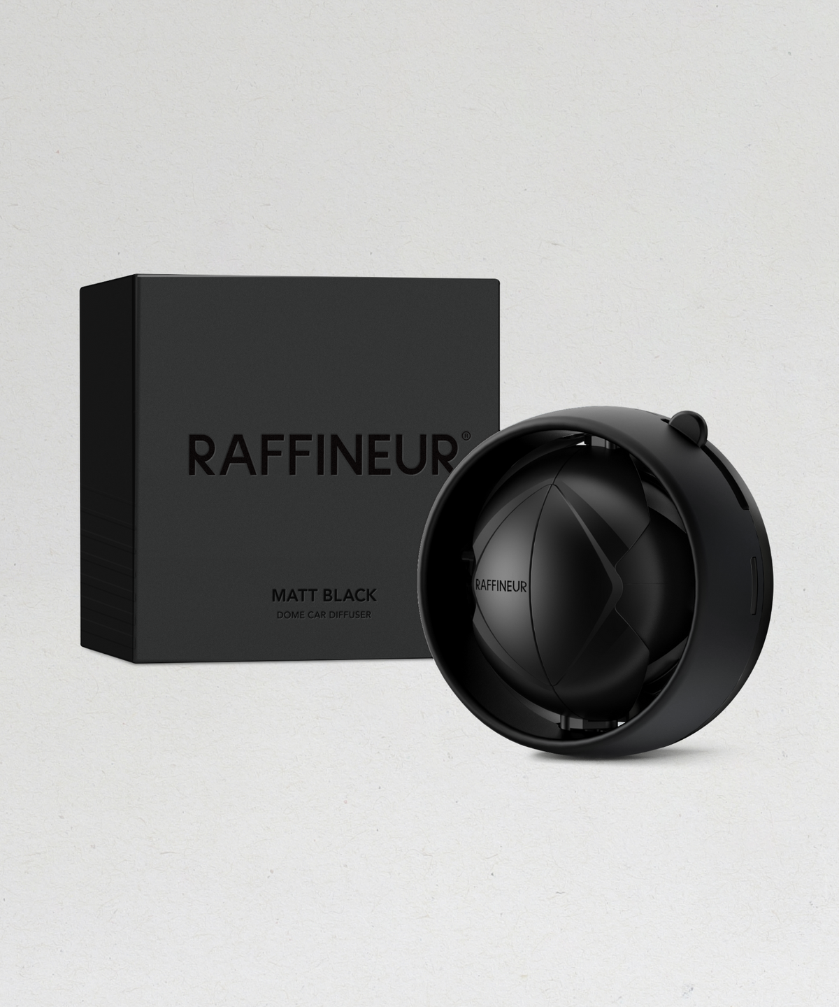 라피네르(RAFFINEUR) 차량용 방향제 돔 카 디퓨저 매트블랙