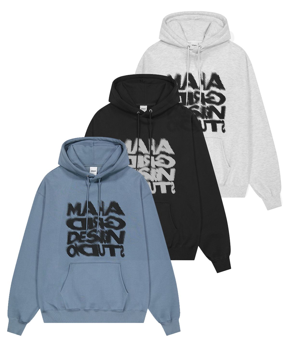 마하그리드(MAHAGRID) HALFTONE HOODIE_3colors(MG2DFMM423A)