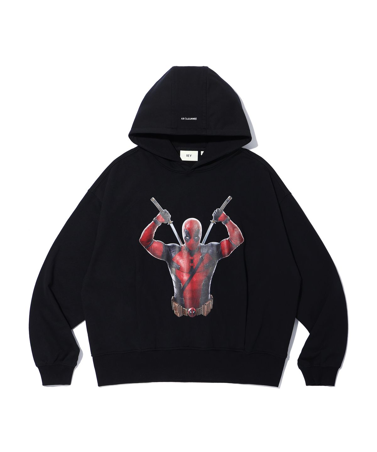 이에이(IEY) Marvel Studios Deadpool & Wolverine_D Over hoodie Black
