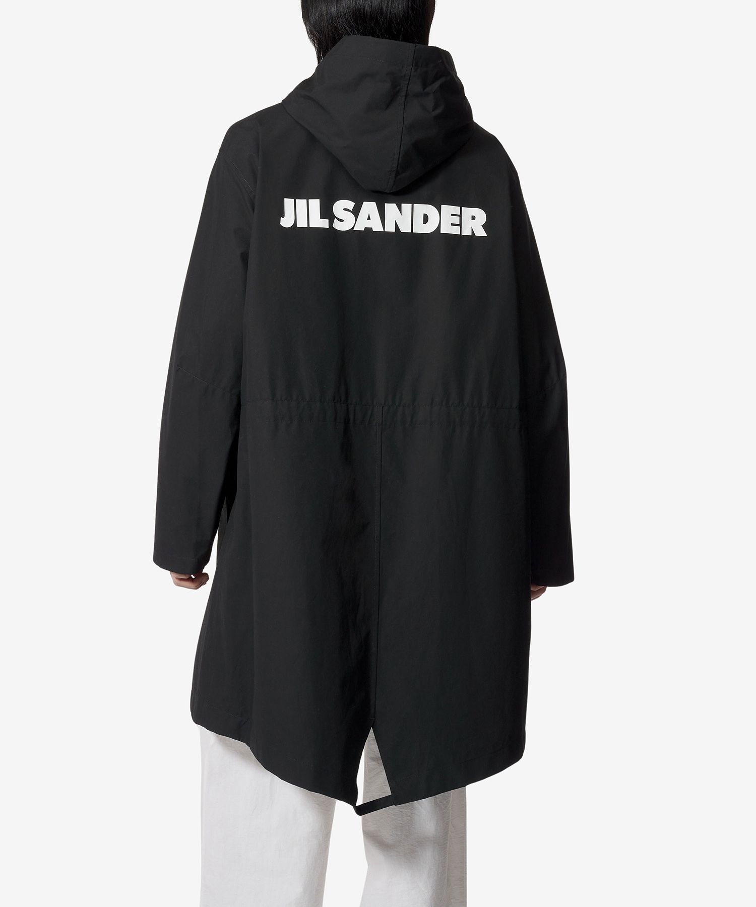 JIL SANDER ロングジャケット MUSINSA公式 | JIL SANDER ビッグロゴロングジャケット - ブラック