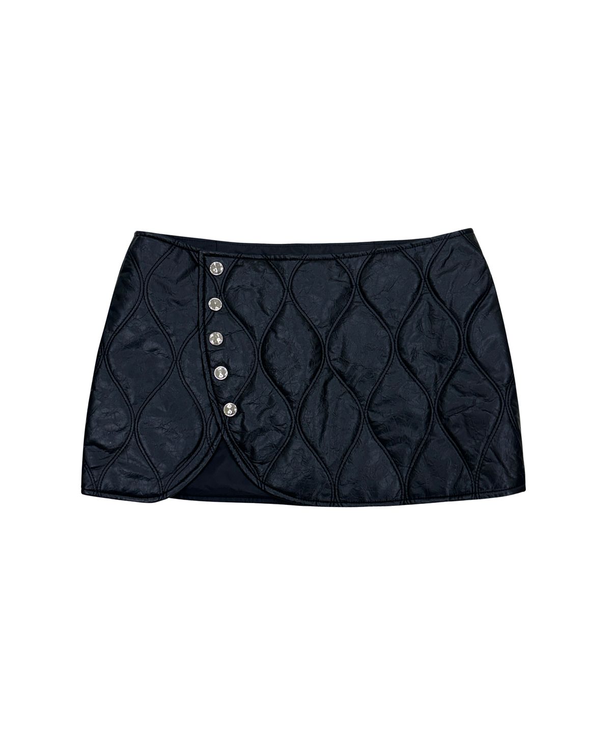 145오피스(145OFFICE) metal padded skirt-black