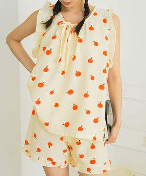 프릴 나시 투피스 상하 잠옷 세트