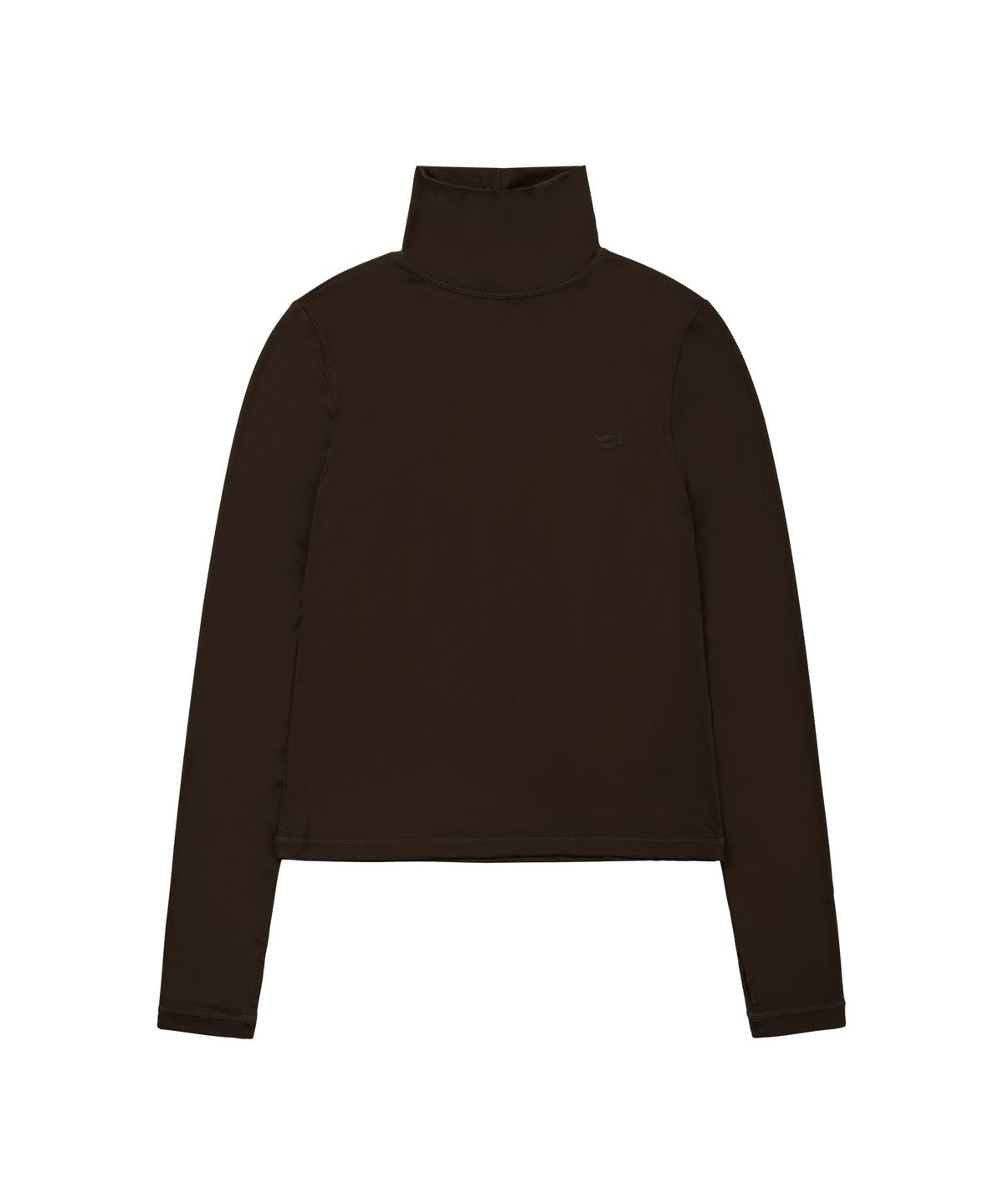 웰빙익스프레스(WELLBEING EXPRESS) Everyday Turtleneck Top Brown