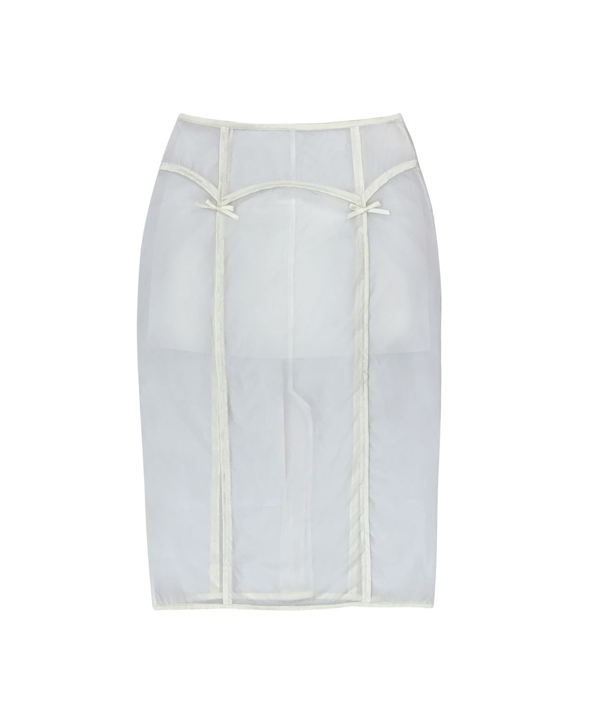 145오피스(145OFFICE) alice ribbon skirt-white