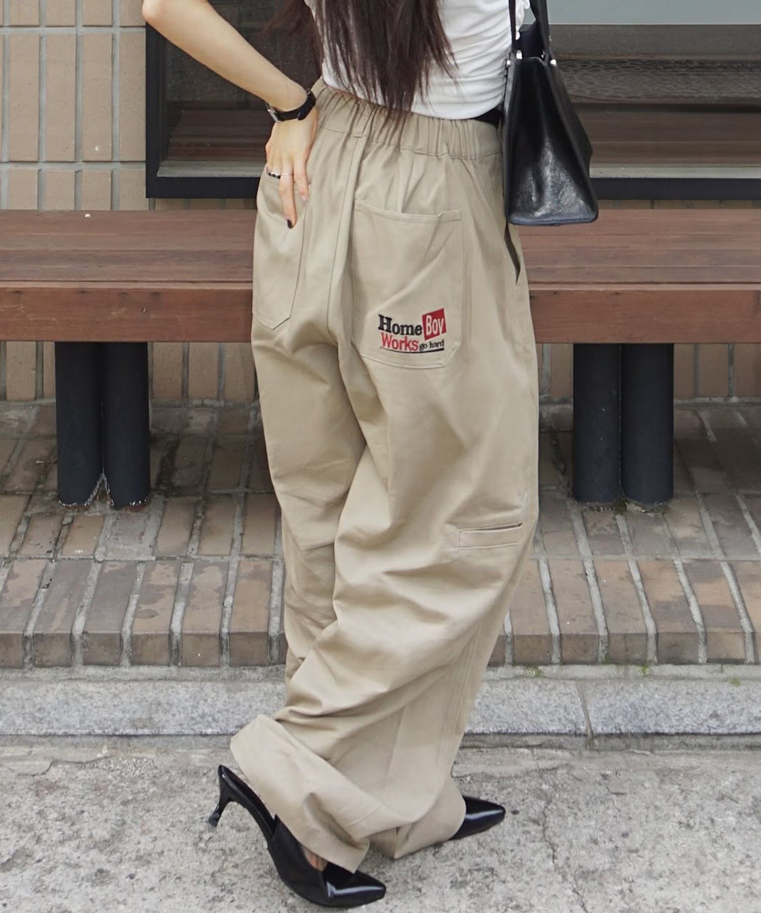 ★Urbandtype.★ boy Balloon Work Pants Beige UBDFPL002BE MUSINSA | URBANDTYPE Homeboy Balloon Work Pants_Beige