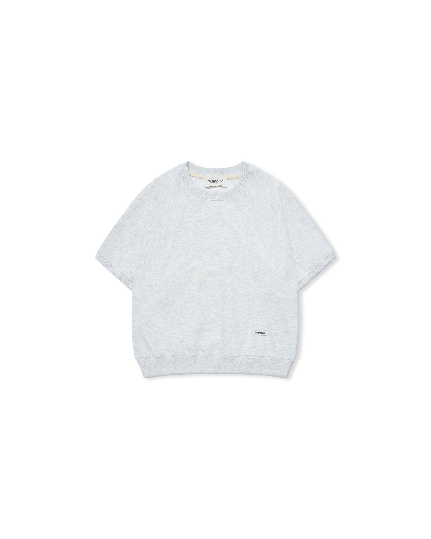 【ANGLAN】[AG] Raglan Over Half Tee MUSINSA | ANGLAN [AG.W] Round Raglan Sweat Half Tee - White