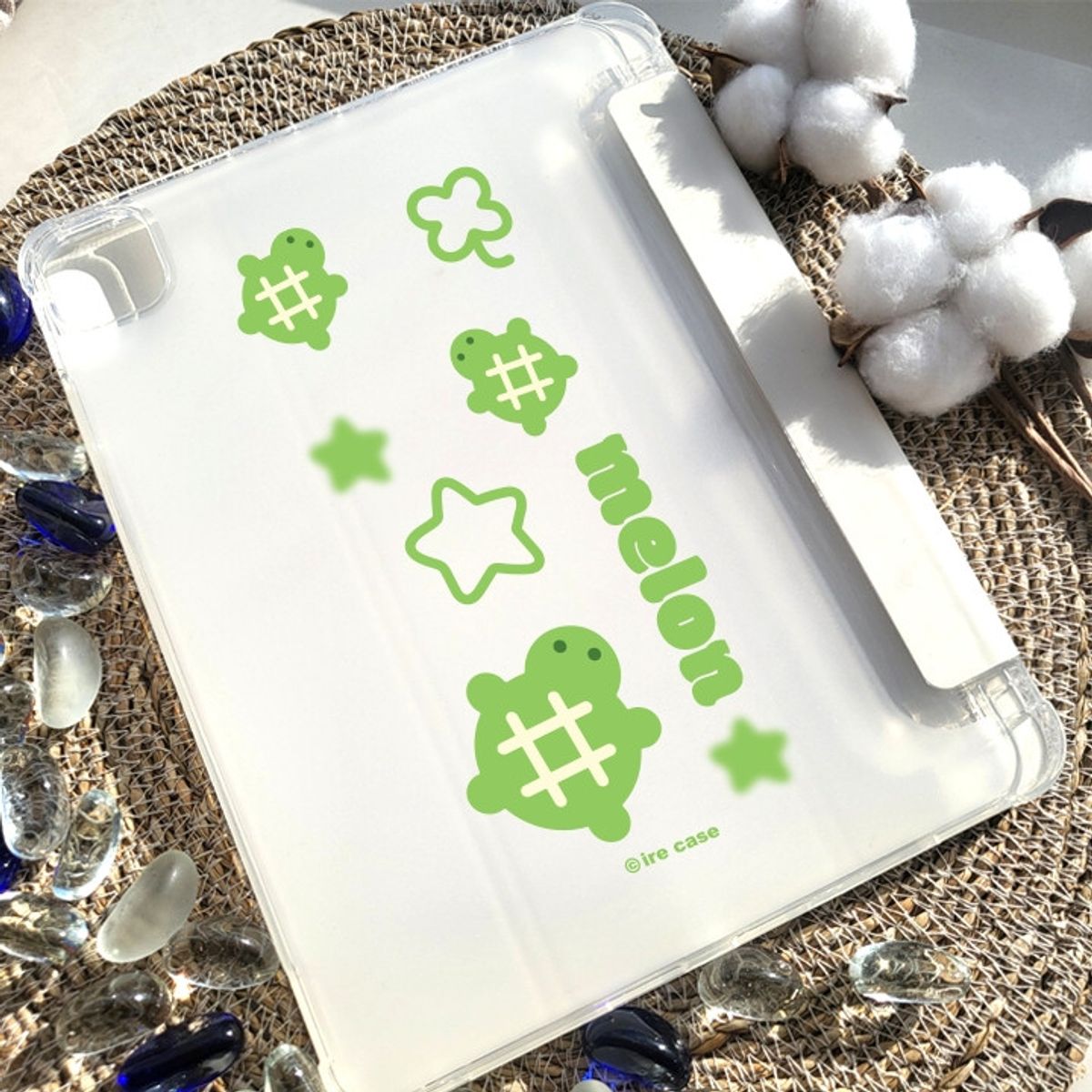 이레케이스앤굿즈(IRECASEGOODS) 메론거북 갤럭시탭 아이패드 펜슬 수납  케이스