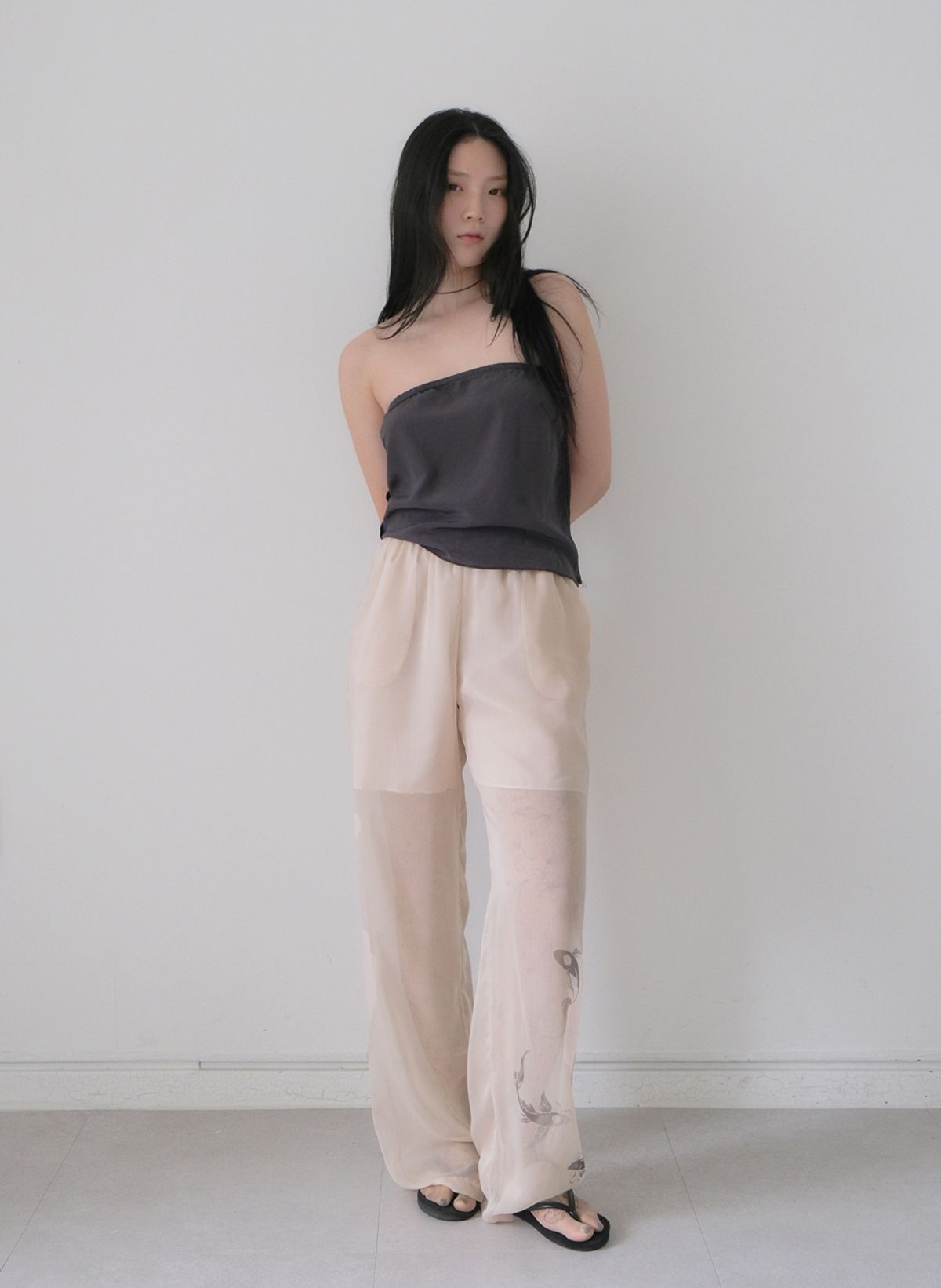디파블로(D.PABLO) Beige see through pants