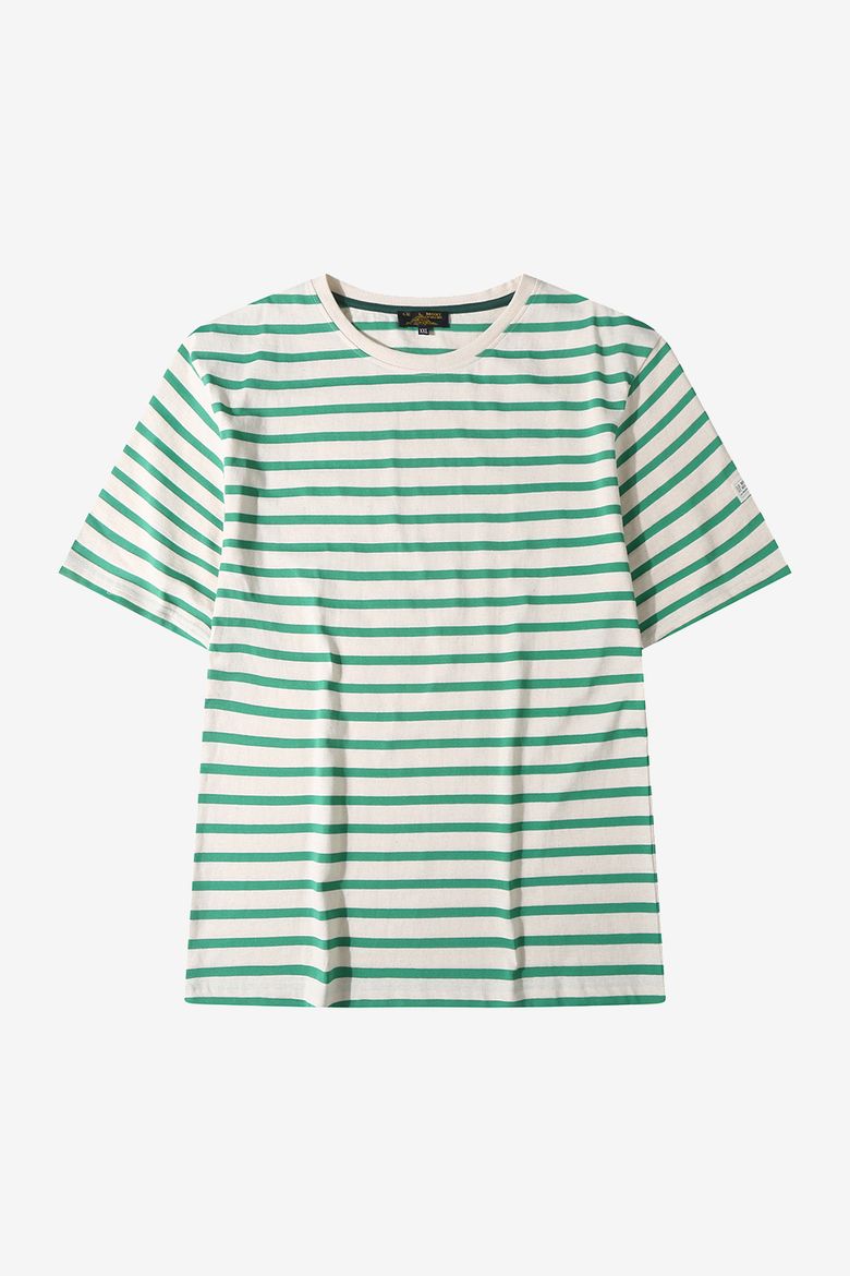 (M) THIBALT - Mariniere Short Sleeve T-shirt_Mint