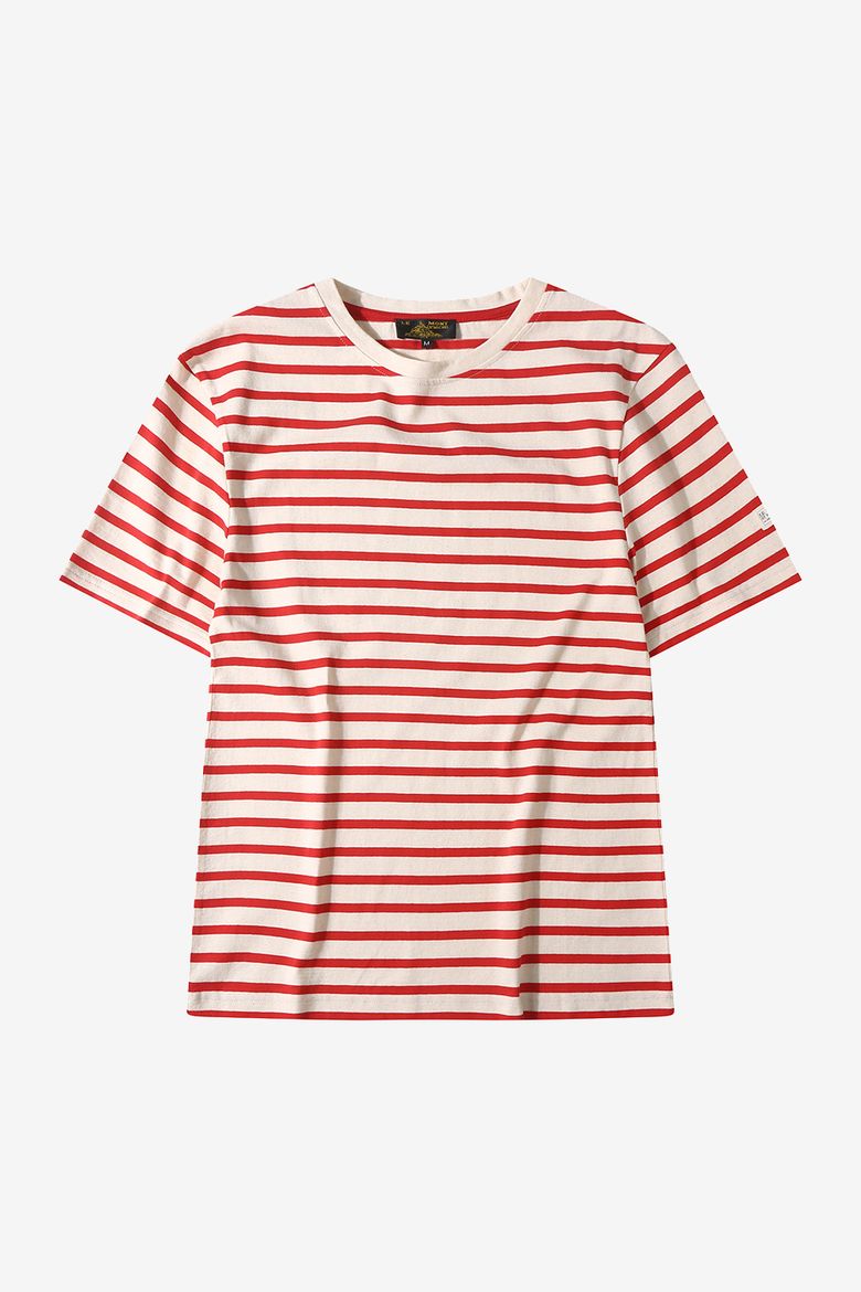 (M) THIBALT - Mariniere Short Sleeve T-shirt_Red