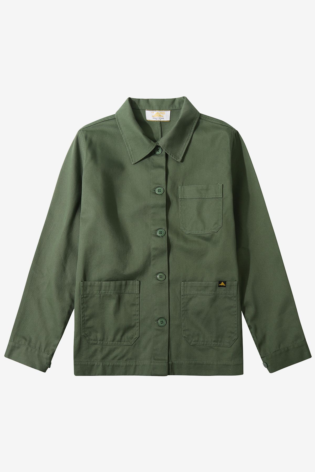 르몽생미셸(LE MONT ST MICHEL) (W)Women cotton twill Work Jacket_Khaki