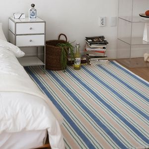 보우 빈티지 스트라이프 거실 러그