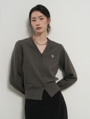 GNRL 에센셜 가디건 [CHARCOAL] / WBD3L04503