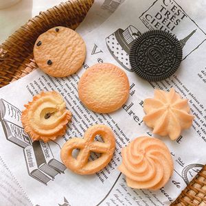 쿠키 과자 모형 헤어 집게핀 & 머리끈