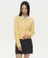 우먼즈 에센셜 라운드 넥 가디건 [버터]