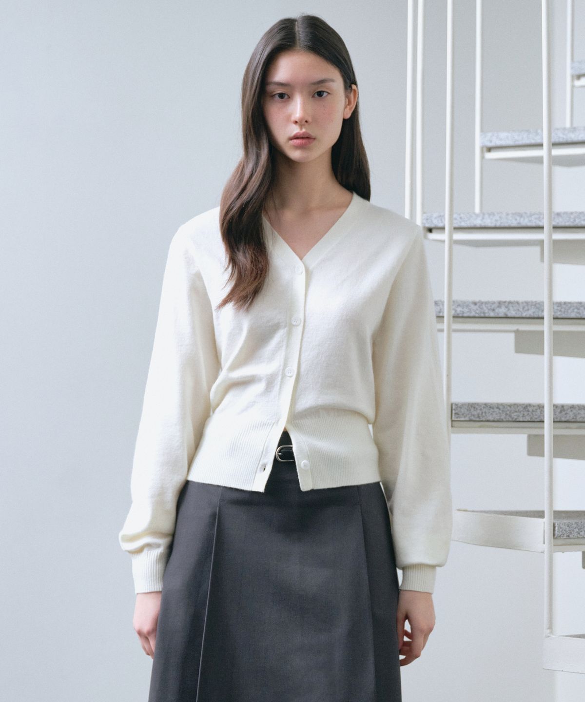 무신사 스탠다드 우먼(MUSINSA STANDARD WOMAN) 우먼즈 에센셜 가디건 [아이보리]