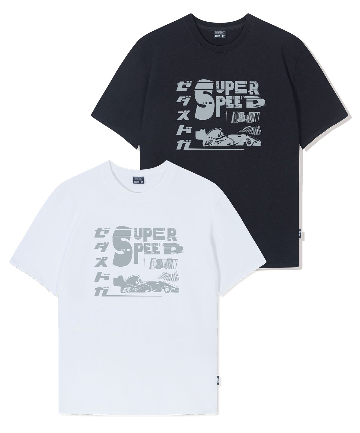 쿠톤(QUTON) [리뉴얼ver.] SUPER SPEED 오버핏 헤비 반팔티셔츠