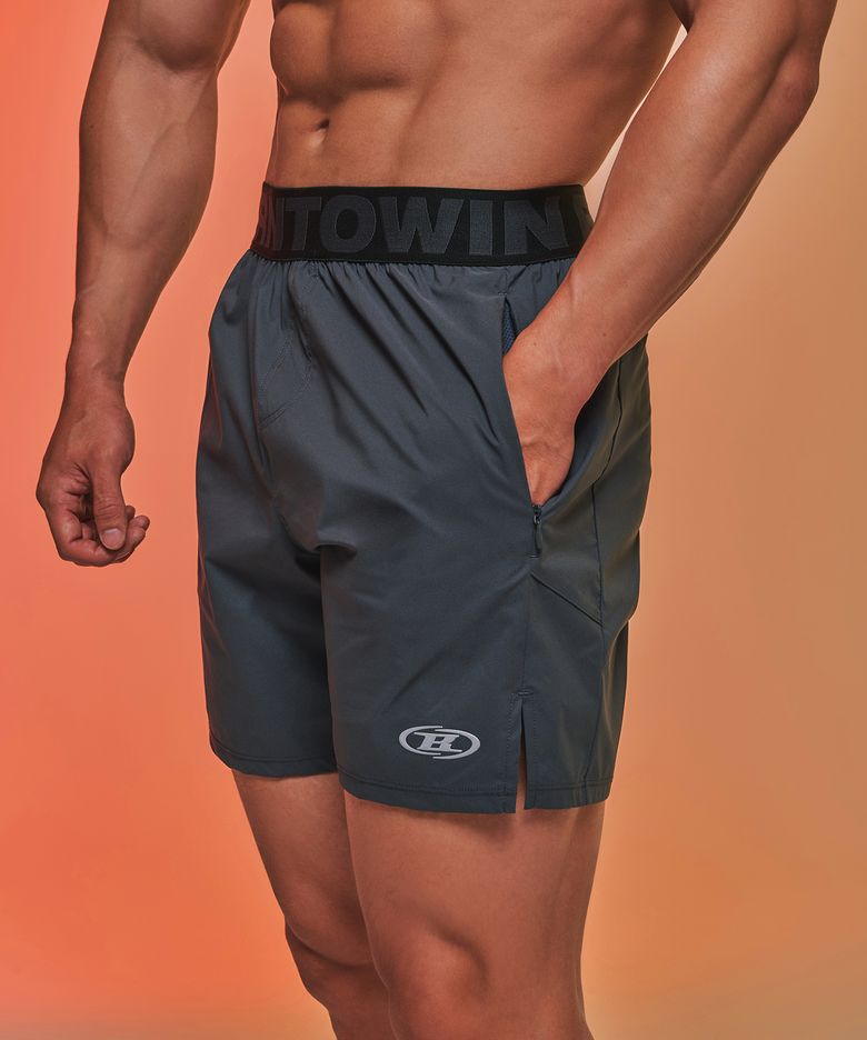 OUTBAND BRN ACTIVE SHORTS [CHARCOAL]