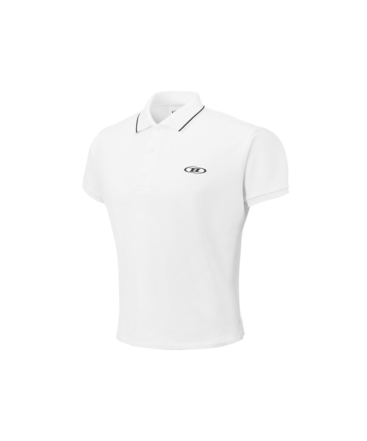 본투윈(BORN TO WIN) MUSCLE FIT COLLAR T-SHIRTS [WHITE]