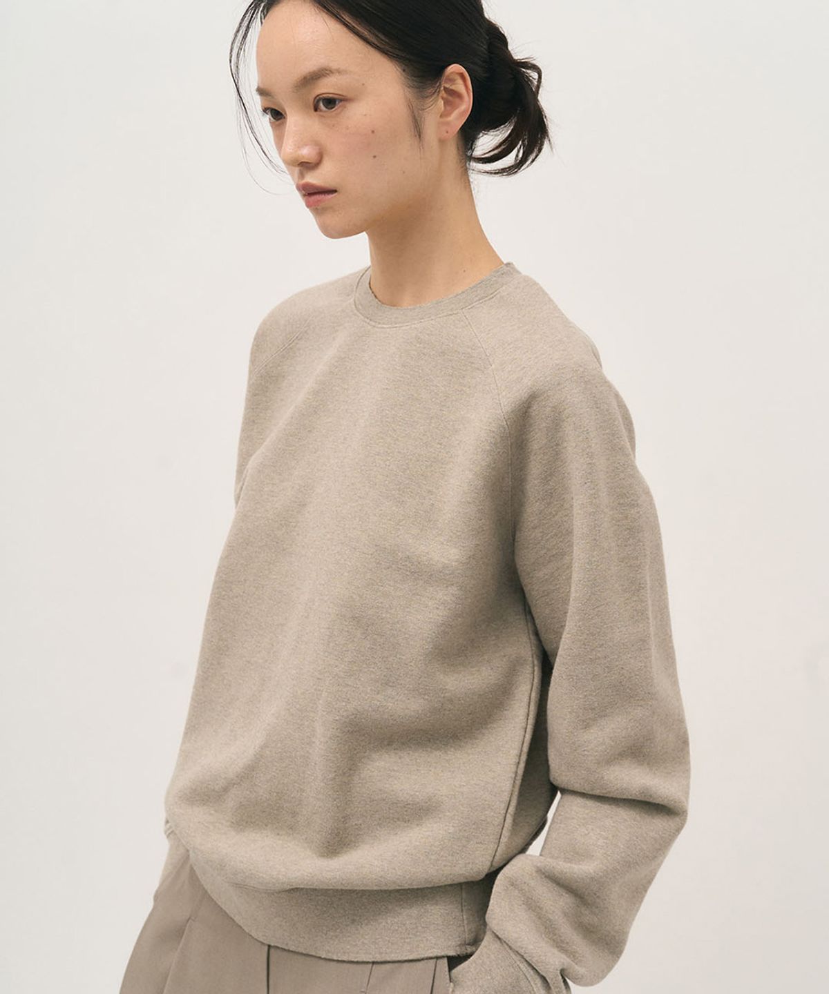러프사이드 화이트라벨(ROUGH SIDE WHITE LABEL) Stable Cut Sweat Shirt Humus - 사이즈 ...