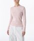 우먼즈 슬림 크루 넥 긴소매 티셔츠 [데저트 핑크]