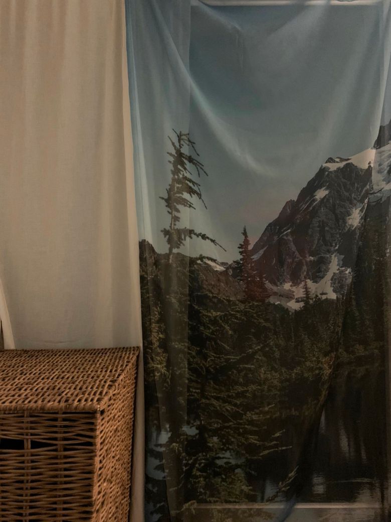 기억의 풍경, 쉬폰 패브릭 포스터 mountain