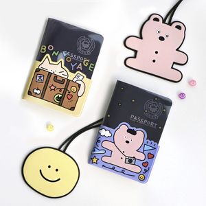 두들 여권 케이스 네임택 세트 4types