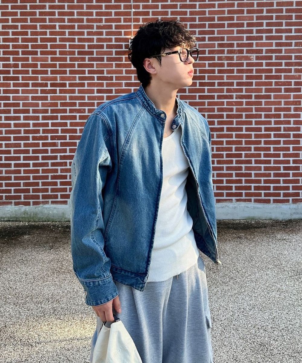 ジャケット・アウター mistreass Bicolor Compact Stadium Jacket mistreass Bicolor Compact Stadium Jacket