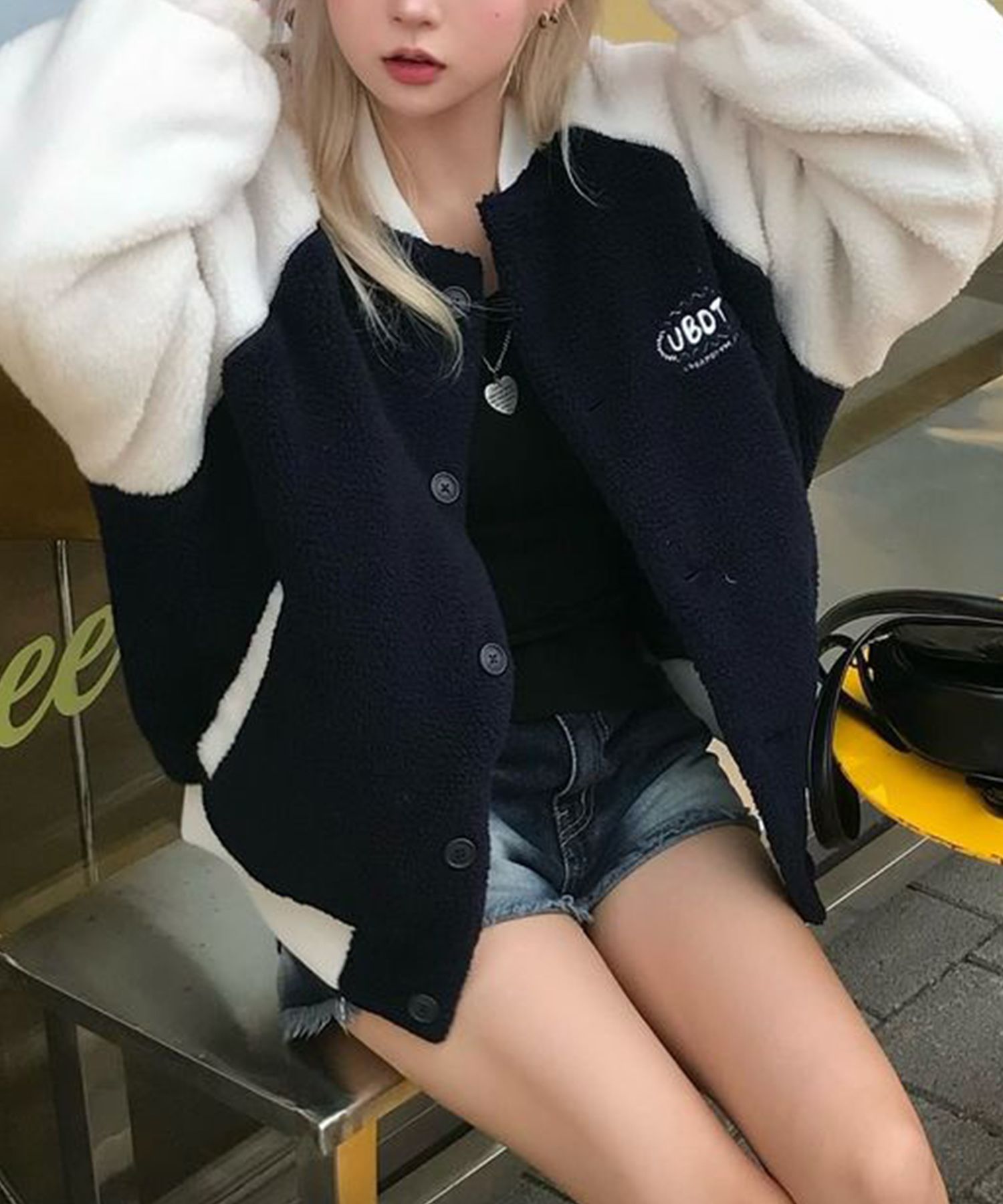 ★ Urbandtype.★ Padded Fleece Varsity Jacket Navy UBDWJP00 MUSINSA | URBANDTYPE Padded Fleece Varsity Jacket_4color