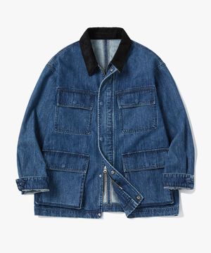 디트로이드 M65 데님 자켓 블랙블루