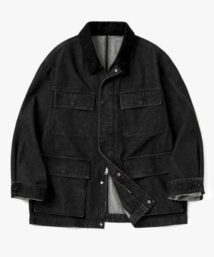 디트로이드 M65 데님 자켓 블랙